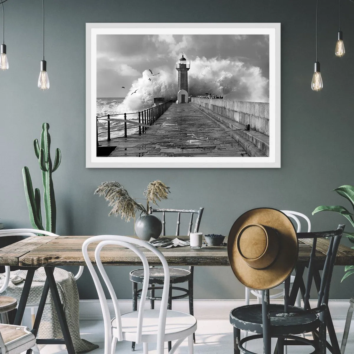 Poster in een witte lijst - Onbevreesd - 40x30 cm