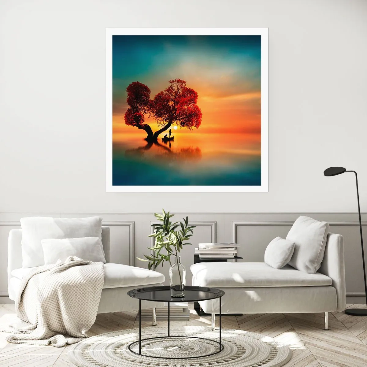 Poster - Afstanders en de stilte van de wereldlozen - 50x50 cm