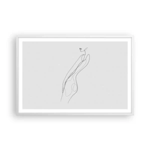 Poster in een witte lijst - Gewoon een belofte - 91x61 cm