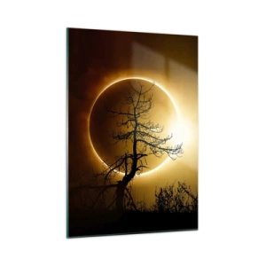 Schilderen op glas - Totale zonsverduistering - 50x70 cm