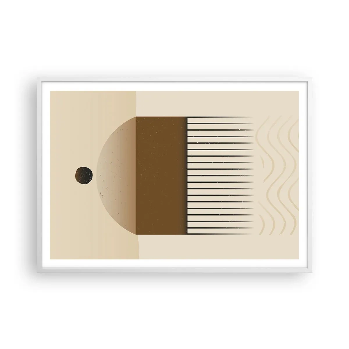 Poster in een witte lijst - verschillende staten - 100x70 cm