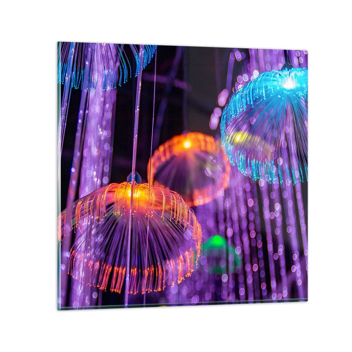 Schilderen op glas - Lichte fontein - 40x40 cm