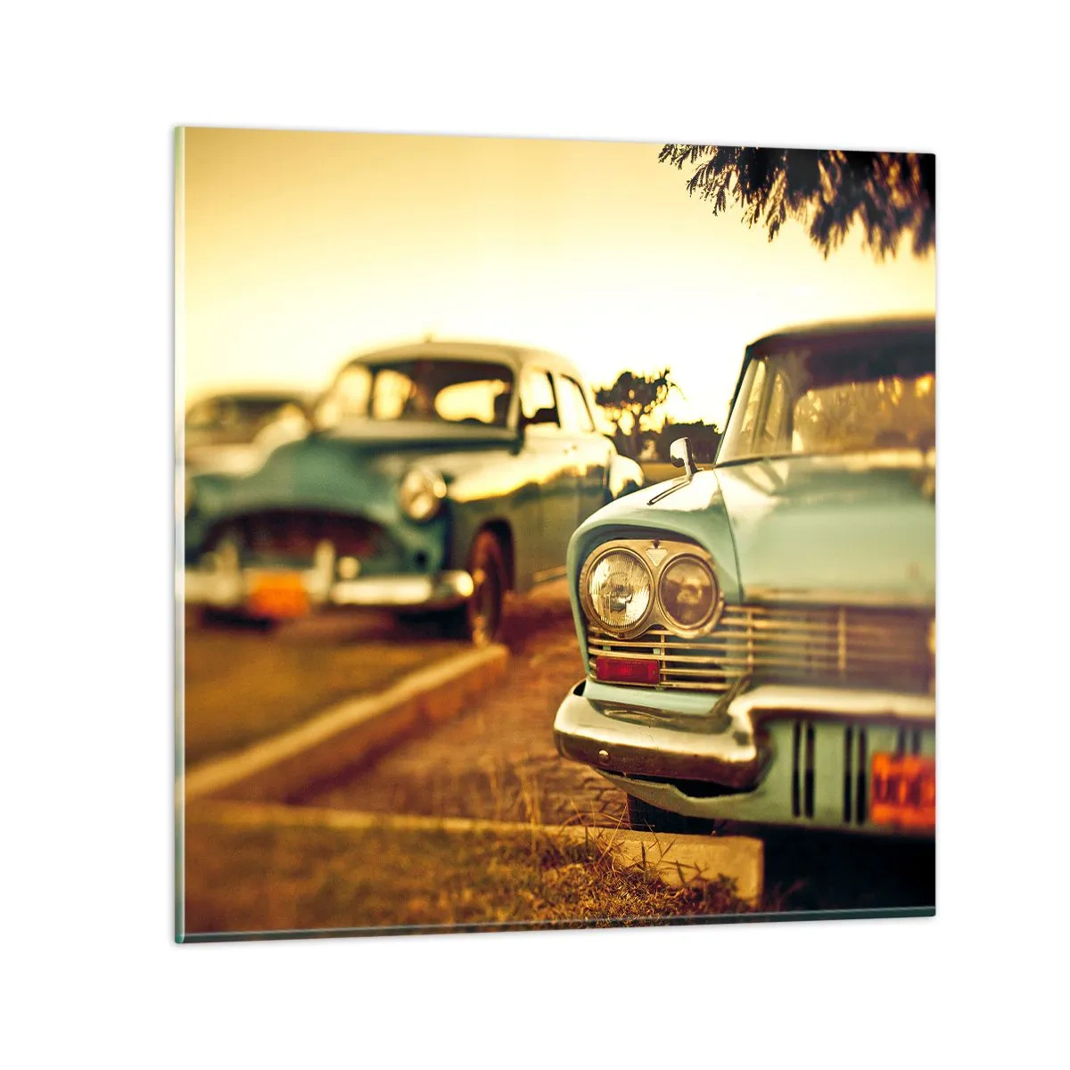 Schilderen op glas - Maar afwachten - 60x60 cm