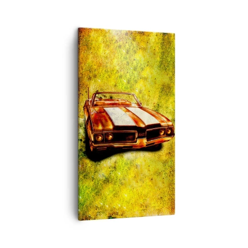 Schilderen op canvas - Kracht betoverd in vormen - 45x80 cm