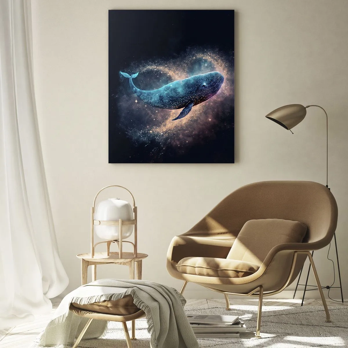 Schilderen op glas - Er is zo’n wereld… - 50x70 cm