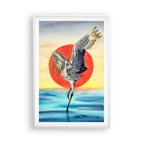 Poster in een witte lijst - Het is tijd om terug te gaan - 61x91 cm