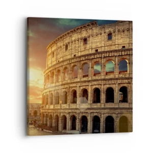 Schilderen op canvas - Een kolossale indruk - 30x30 cm