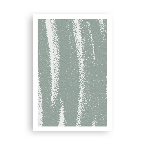 Poster - Abstractie in een winterklimaat - 61x91 cm