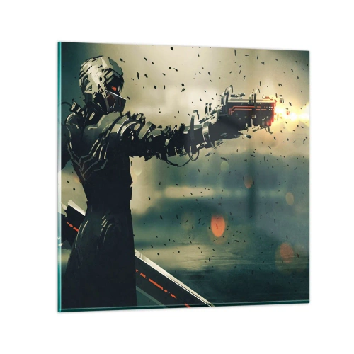 Schilderen op glas - Dodelijke wapens - Je eigen Terminator - 30x30 cm