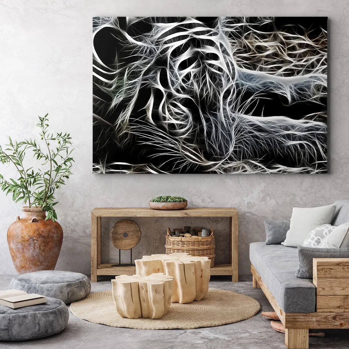 Schilderen op canvas - Een onderzoek naar de lichtheid van katten - 120x80 cm