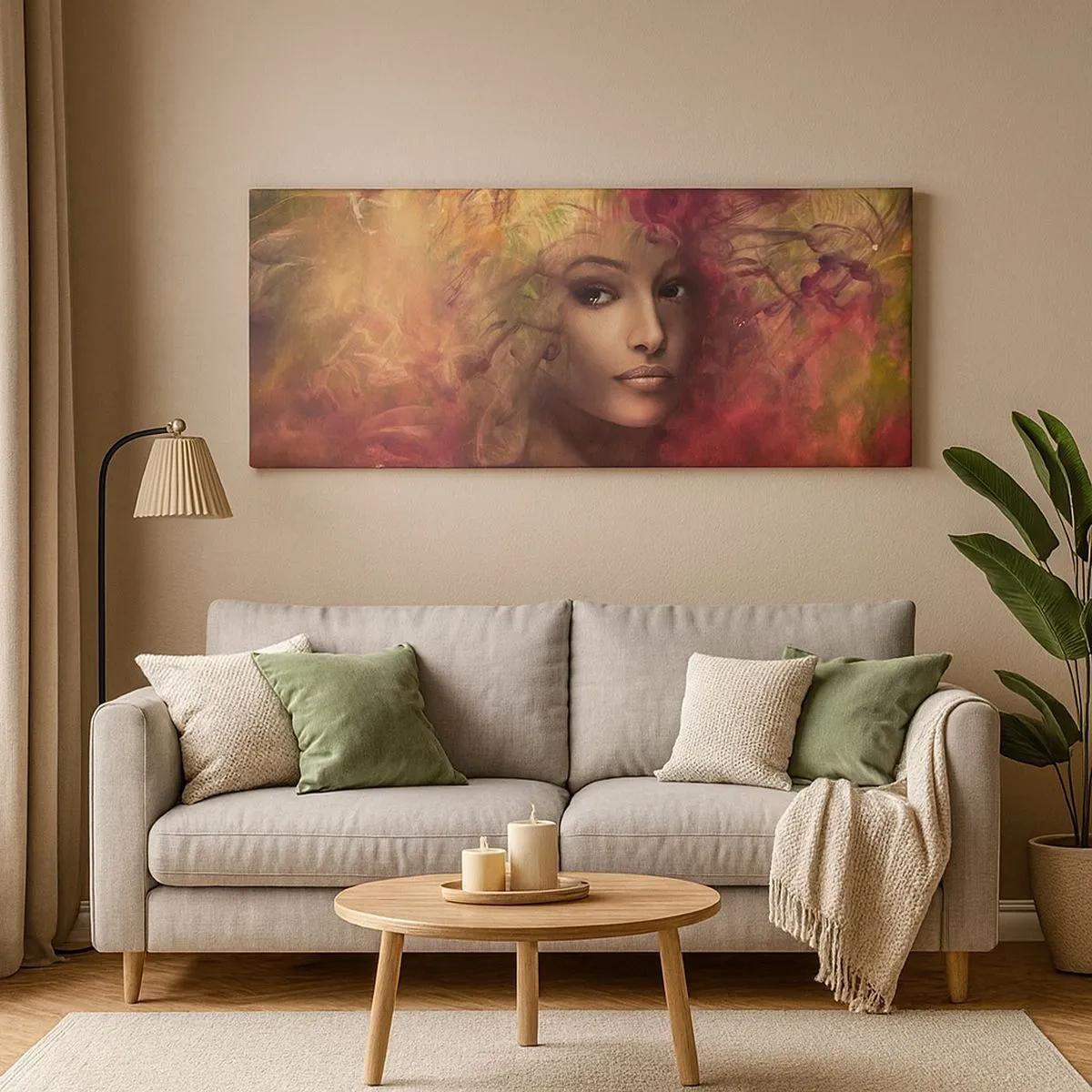 Schilderen op canvas - Ik ben hier! - 100x40 cm