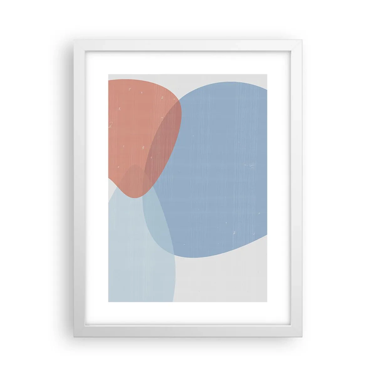 Poster in een witte lijst - Pastelkleurige relaties - 30x40 cm
