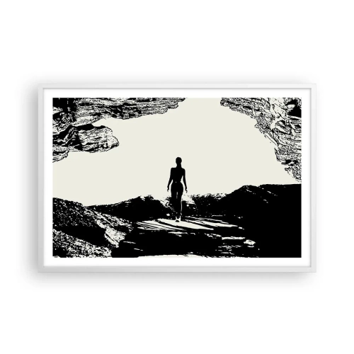 Poster in een witte lijst - Een nieuwe kijk - 91x61 cm