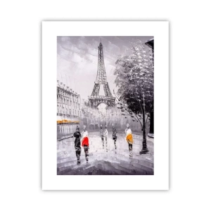 Poster - Parijs wandeling - 30x40 cm