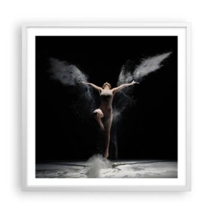 Poster in een witte lijst - Elfen bestaan - 60x60 cm