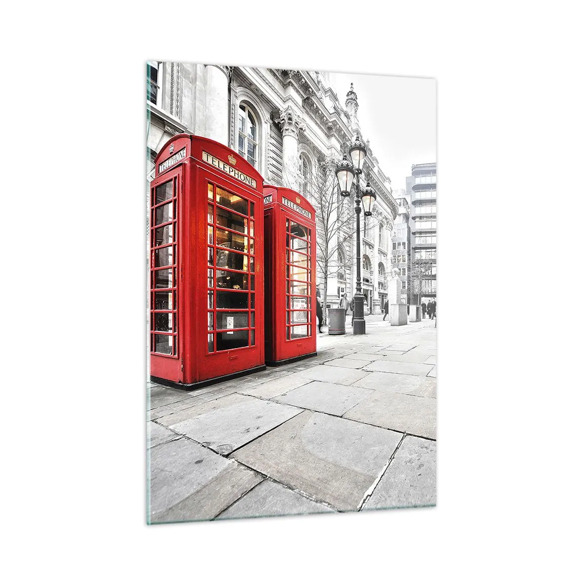 Schilderen op glas - Welkom in Londen - 50x70 cm