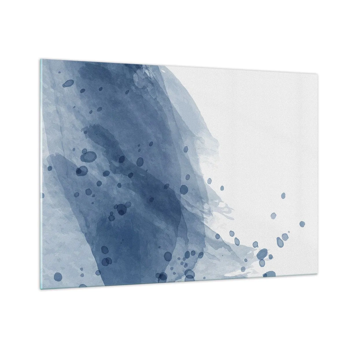 Schilderen op glas - Blauwe tule - 100x70 cm