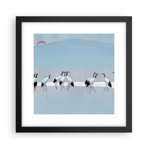 Poster in een zwarte lijst - Na een warme dag - 30x30 cm