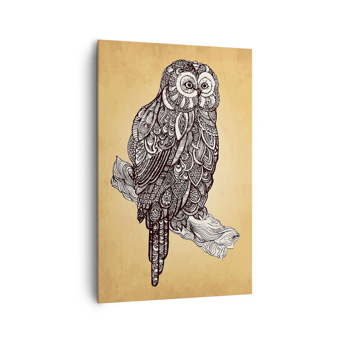 Schilderen op canvas - Ingewikkelde ornamenten van wijsheid - 80x120 cm