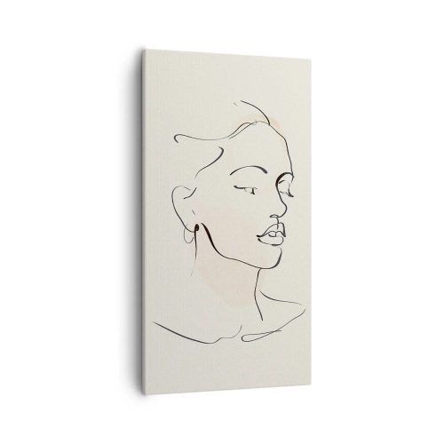 Schilderen op canvas - Een bepaalde lijn - 55x100 cm