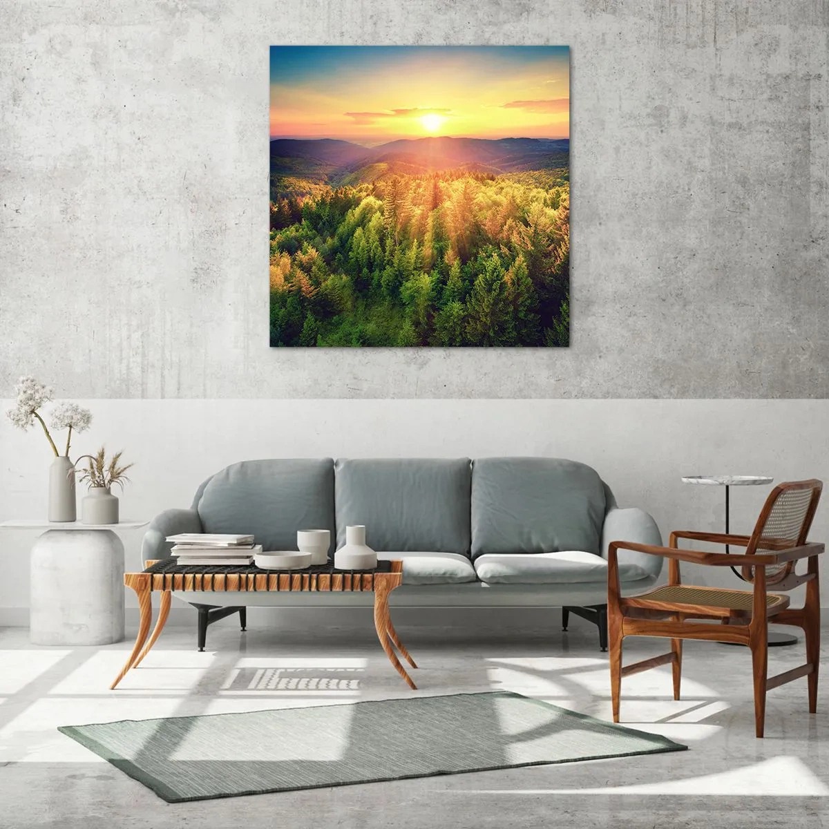 Schilderen op glas - Hoekpunten en topjes - 70x70 cm