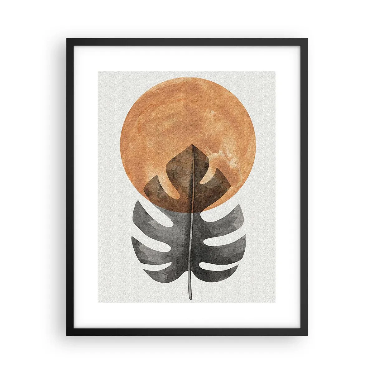 Poster in een zwarte lijst - Altijd de zon - 40x50 cm