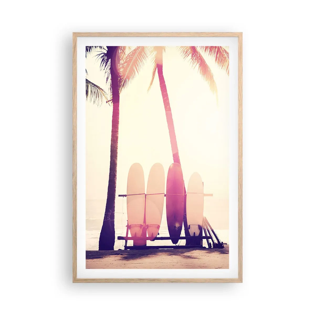 Een poster in een licht eiken lijst - Het wordt een geweldige dag - 61x91 cm