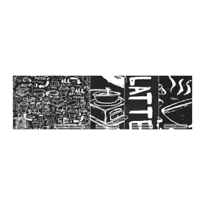 Fotobehang Staaltje Standard Eco - Alles wat je nodig hebt is… - Gastronomie, Muurschildering, Graffiti - 100x30 cm