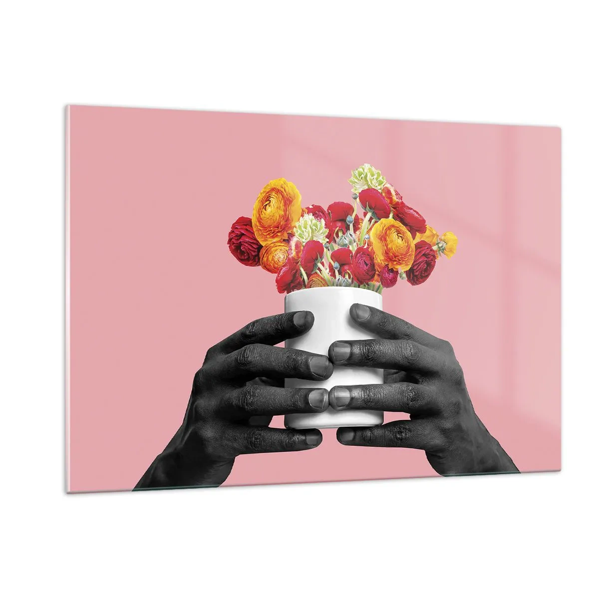 Schilderen op glas - De apotheose van het leven - 120x80 cm