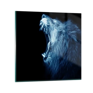 Schilderen op glas - De vurige toorn van de koning - 30x30 cm
