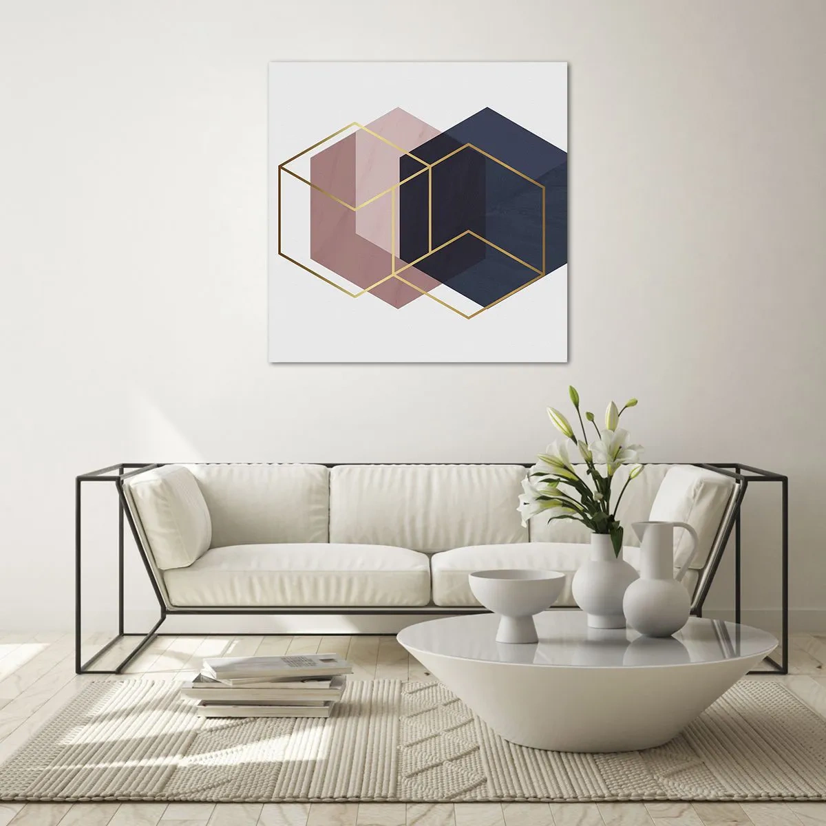 Schilderen op glas - De kracht van eenvoud - 60x60 cm