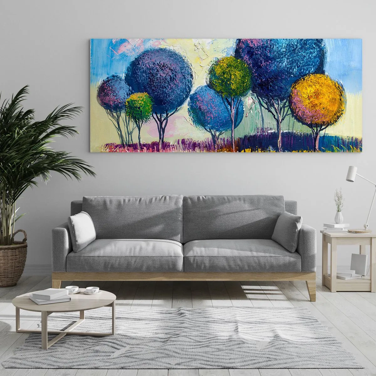 Schilderen op glas - Bol - de vorm van het ideaal - 100x40 cm
