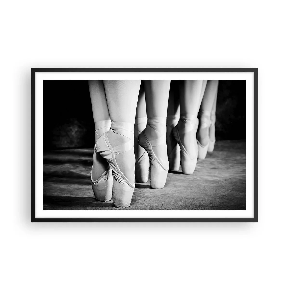 Poster in een zwarte lijst - Samen, lichtjes - 91x61 cm