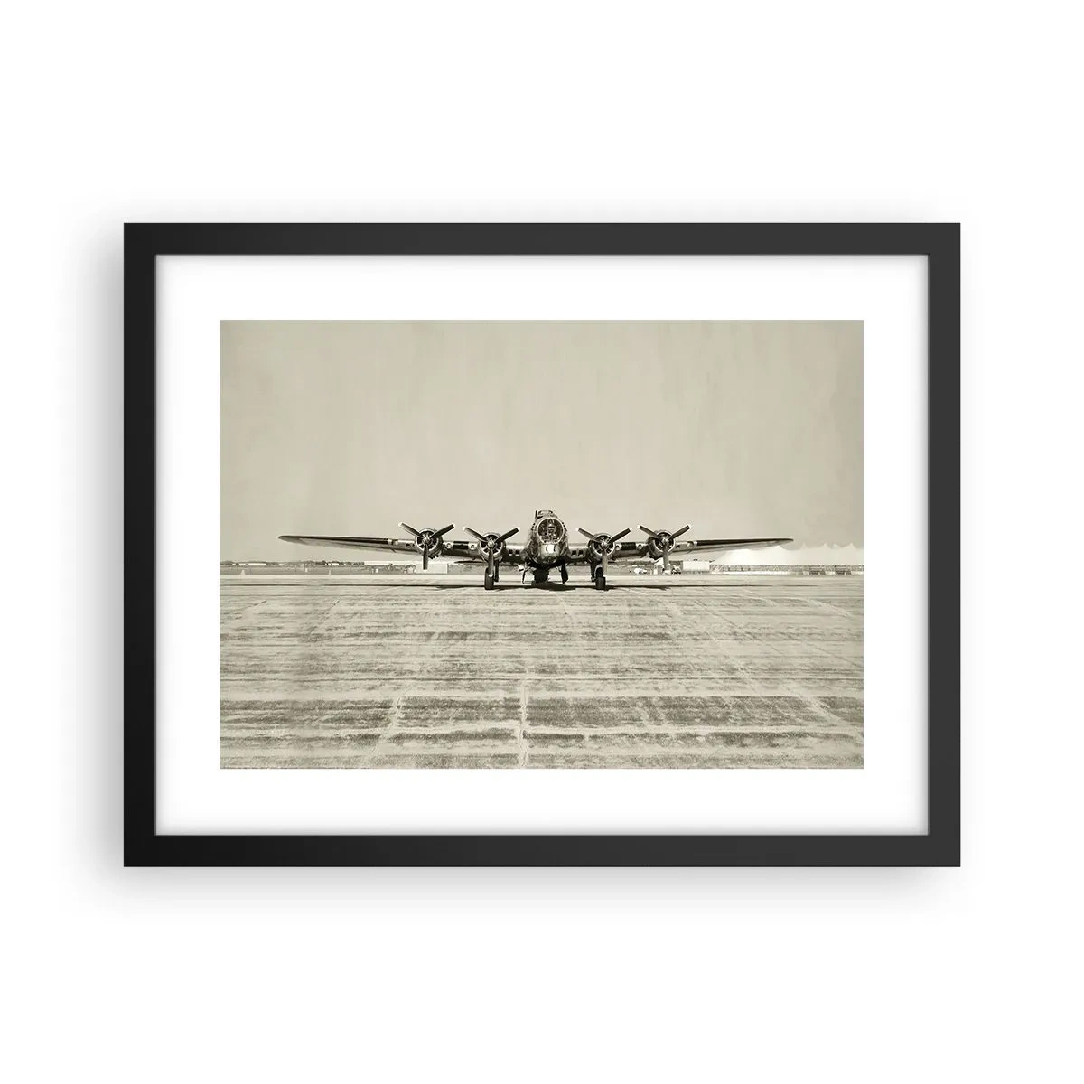 Poster in een zwarte lijst - Zoals altijd klaar - 40x30 cm