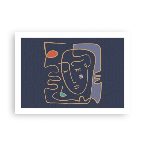 Poster - In nadenken - 70x50 cm