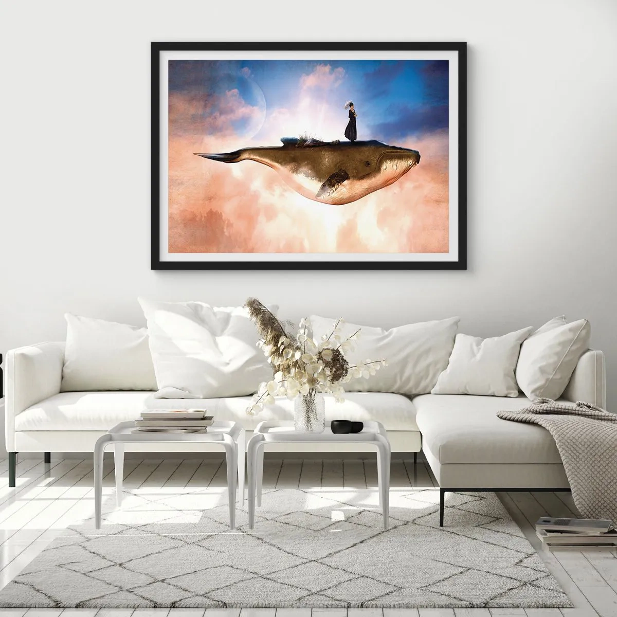 Poster in een zwarte lijst - Een echte reis - 100x70 cm
