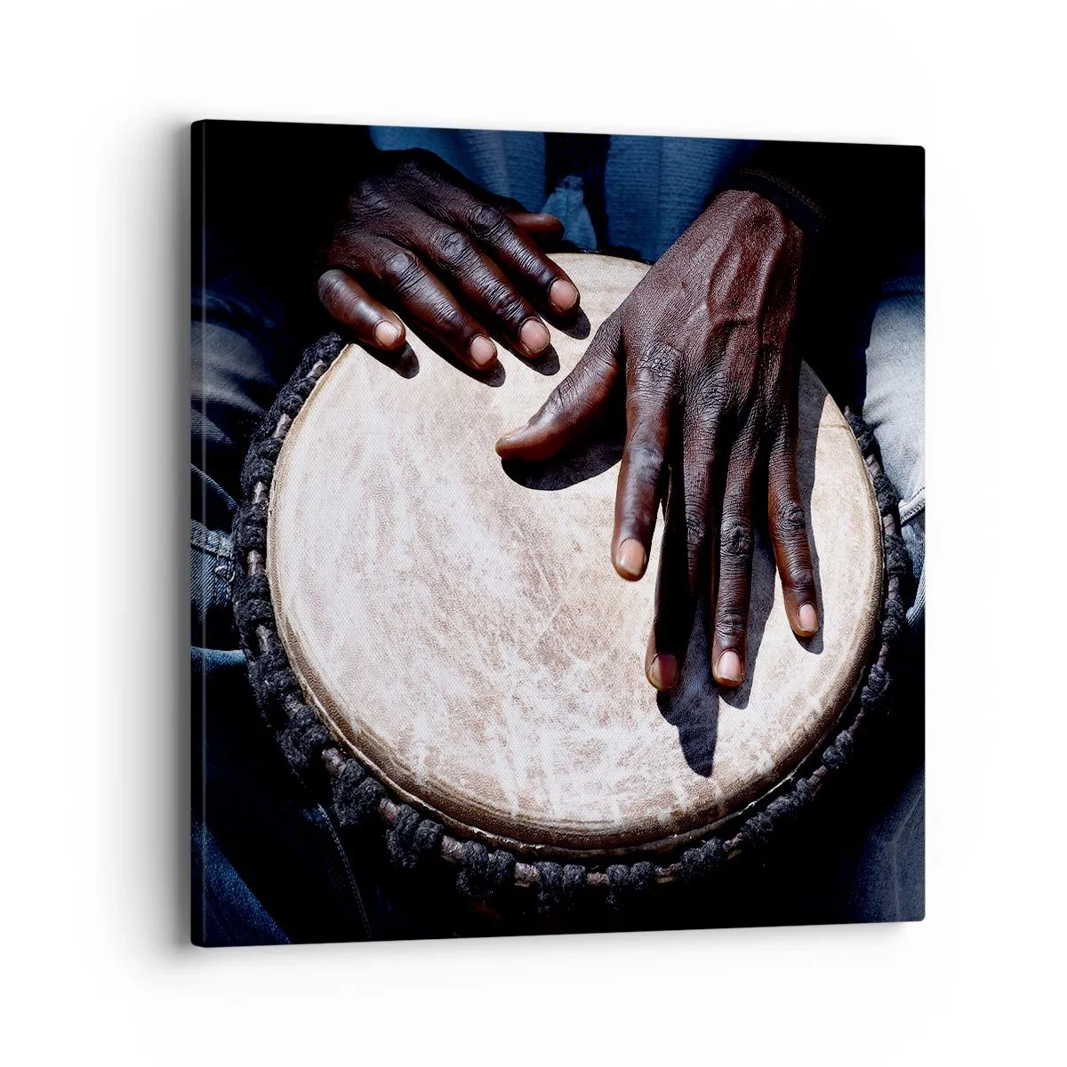 Schilderen op canvas - Leef in je eigen ritme - 40x40 cm