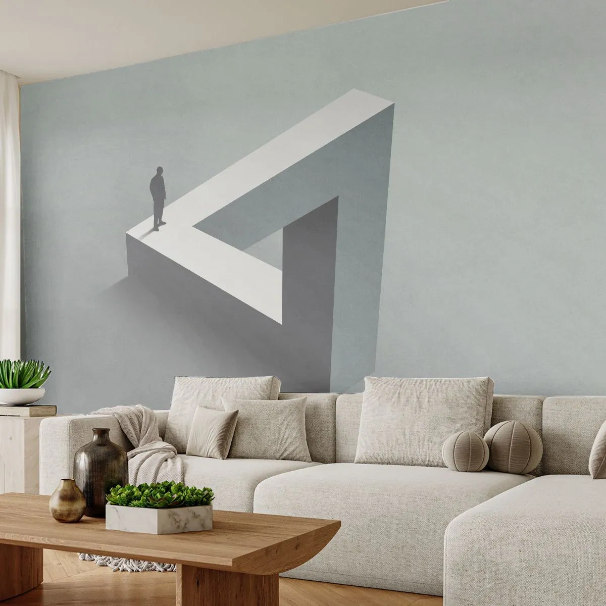 Fotobehang Premium Canvas - Maar het is toch mogelijk - Bedrijf, Industrieel, Modern - 400x280 cm