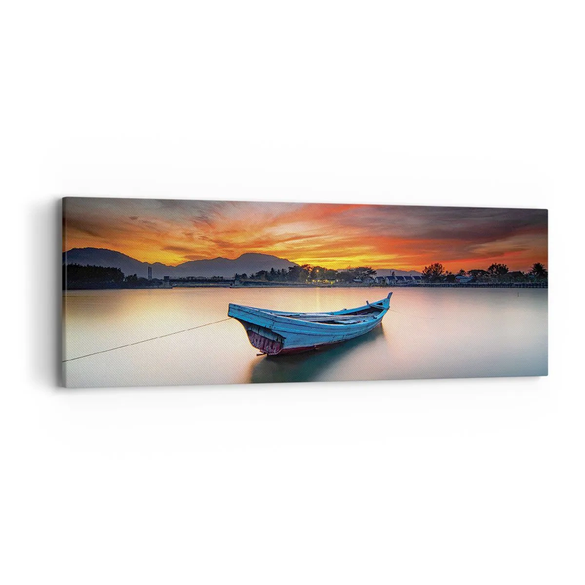 Schilderen op canvas - Een goede nacht komt eraan - 90x30 cm