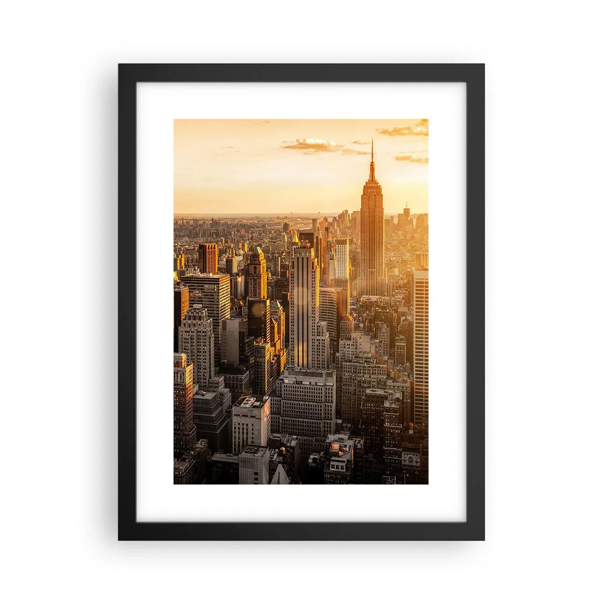 Poster in een zwarte lijst - Groeien in de zon - 30x40 cm