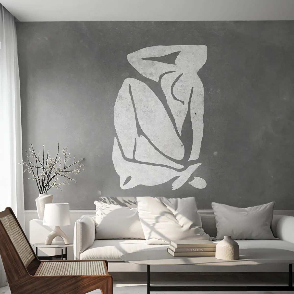 Fotobehang Standard Eco - In reflectie - Minimalistisch, Handeling, Delicaat - 350x256 cm