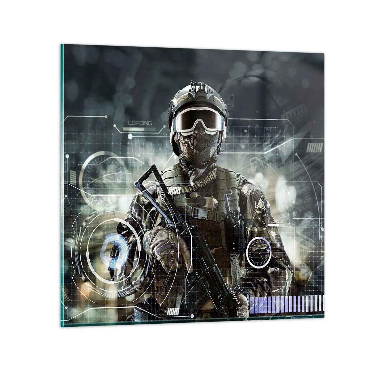 Schilderen op glas - Macht tot een macht verheven - 40x40 cm