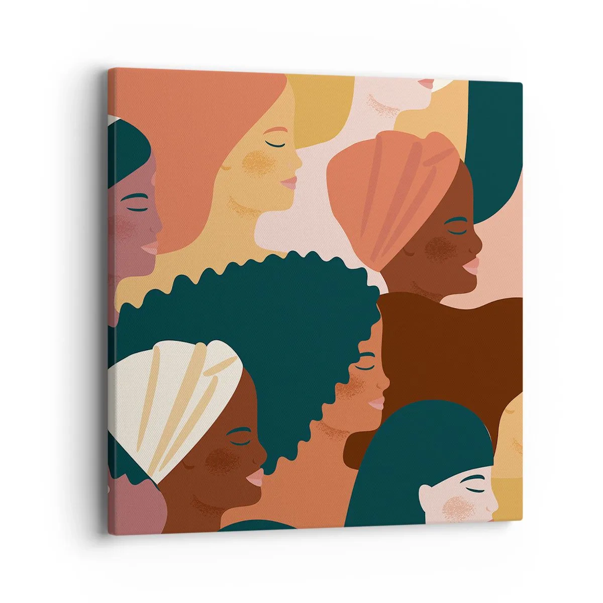 Schilderen op canvas - Alleen vrouwelijkheid - 40x40 cm