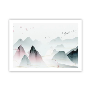 Poster - Over de toppen - 70x50 cm
