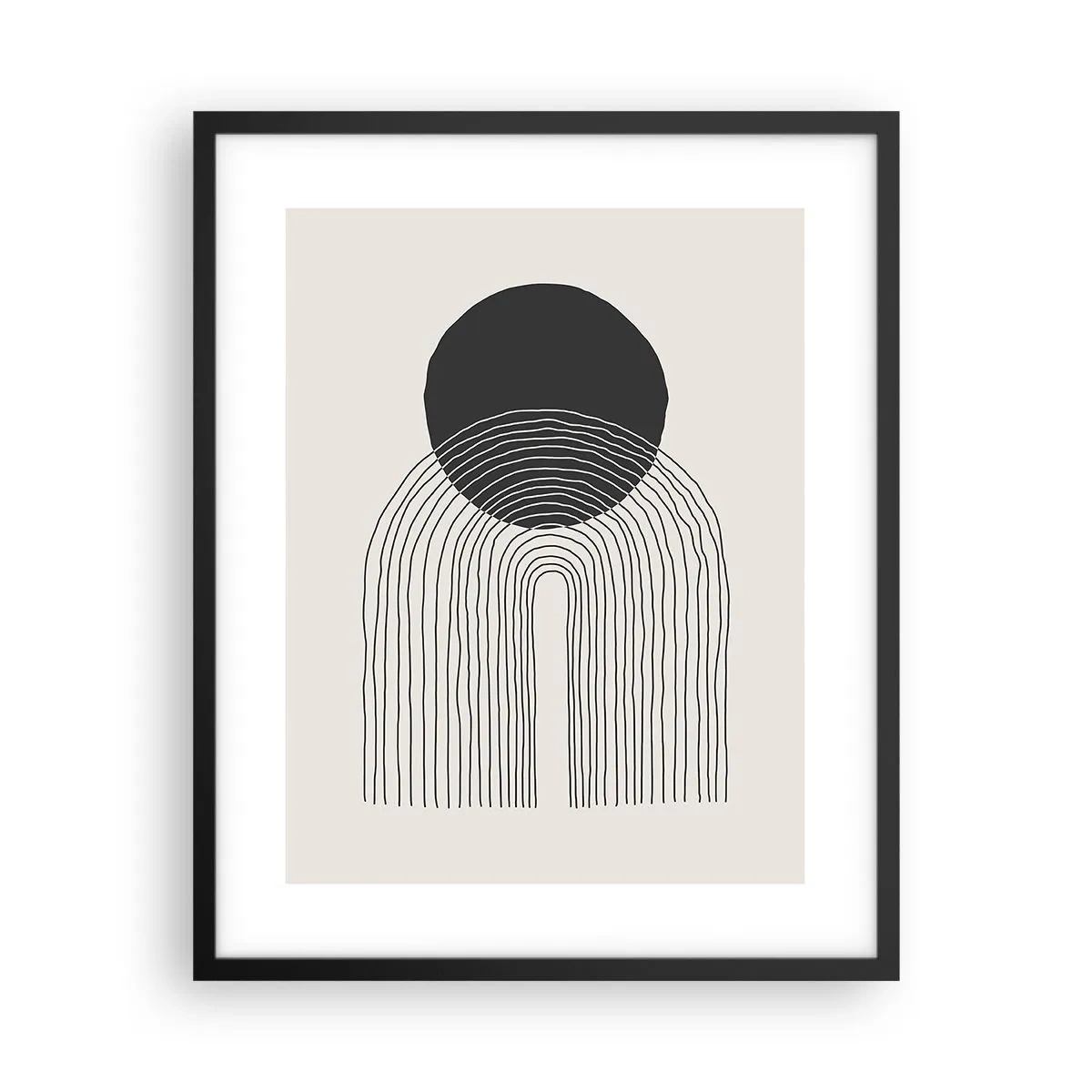 Poster in een zwarte lijst - Bibberen en vertrouwen - 40x50 cm