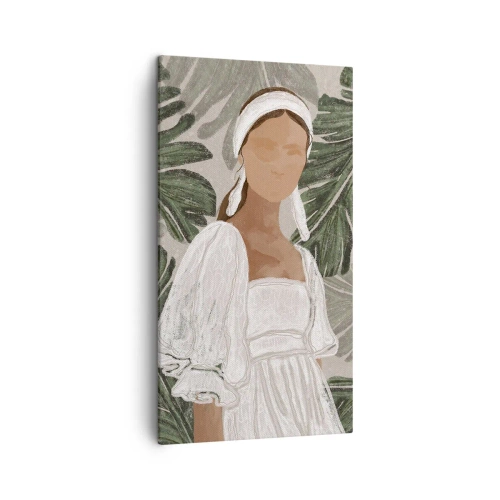 Schilderen op canvas - Exotisch portret - 45x80 cm