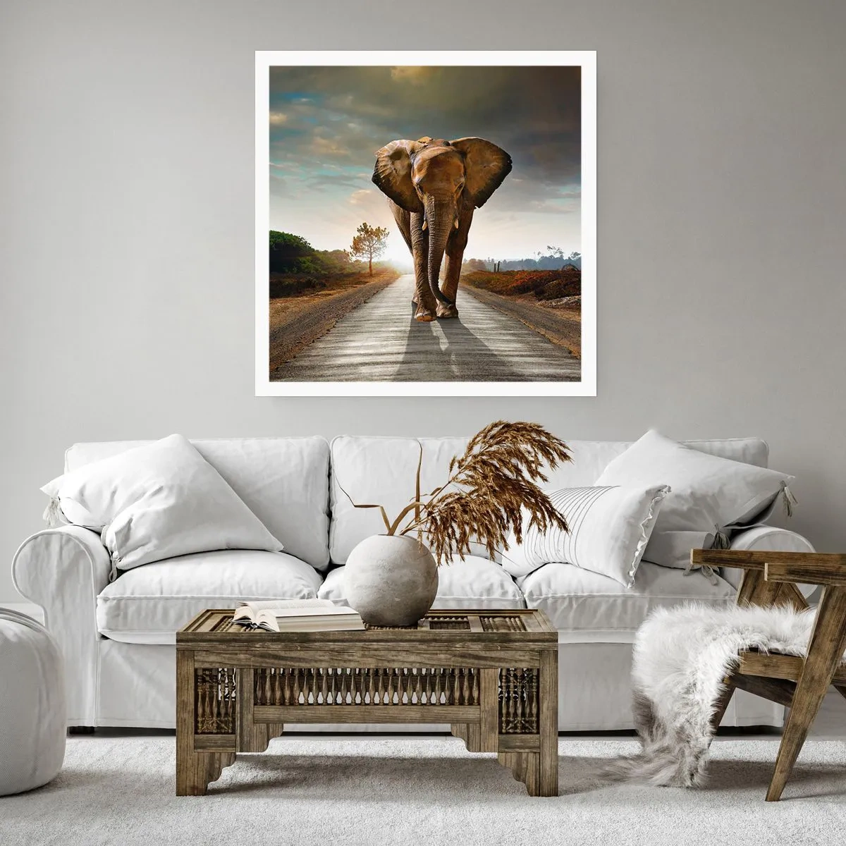 Poster - En helemaal niet in een porseleinen pakhuis - 50x50 cm