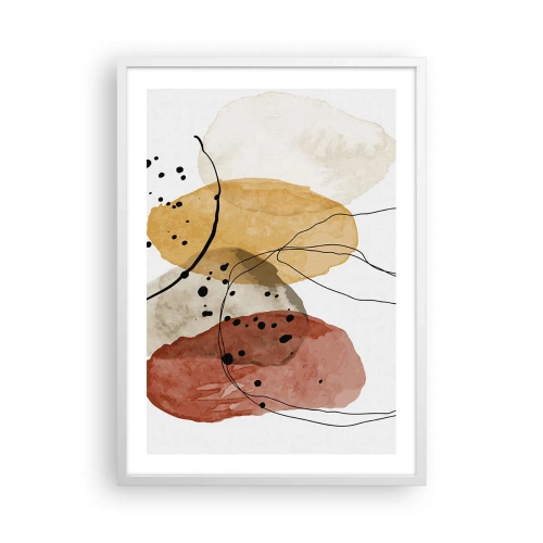 Poster in een witte lijst - Als lichte, transparante lucht - 50x70 cm