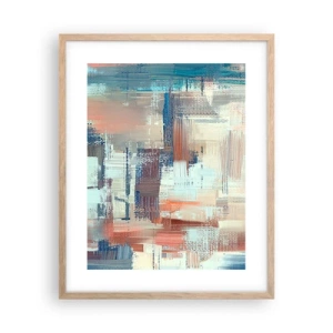 Een poster in een licht eiken lijst - Het licht bereiken - 40x50 cm