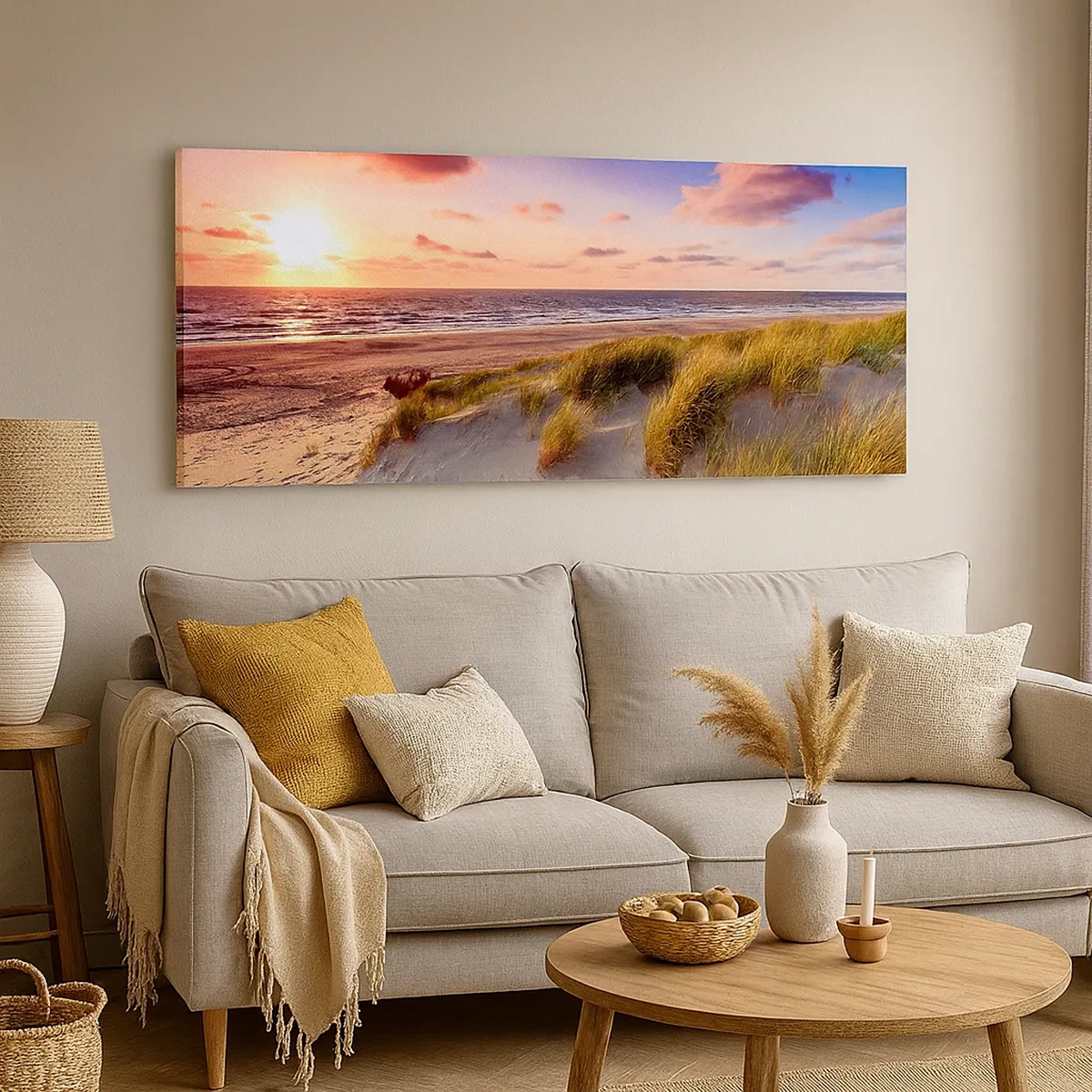 Schilderen op canvas - De lucht ruikt al in de zomer - 30x30 cm